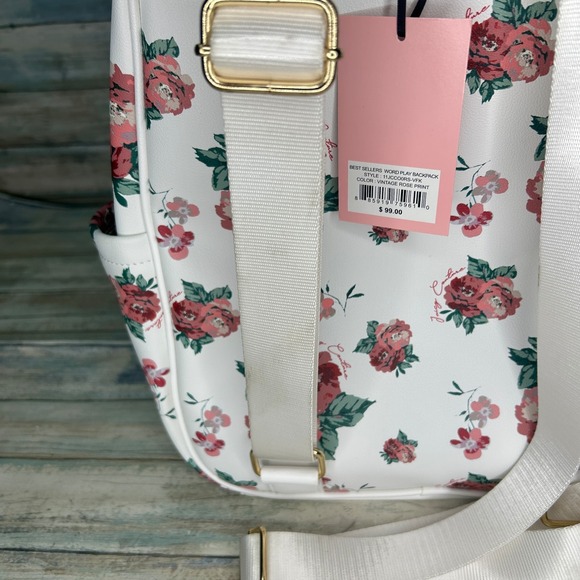 Juicy Couture Backpack Flowers Rose Floral Design Cottage Prairie - Picture 7 of 10